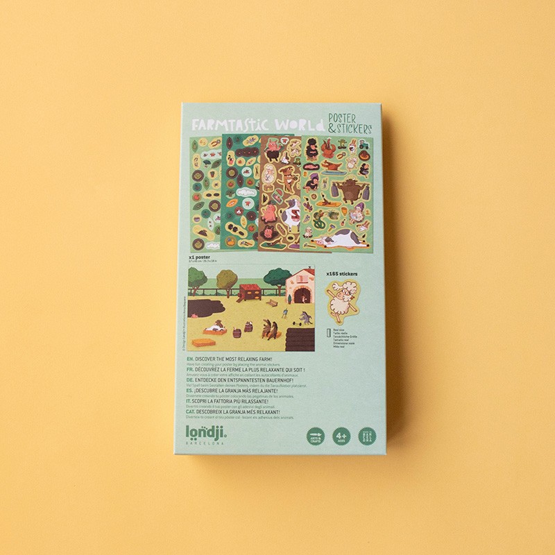 children's poster with stickers